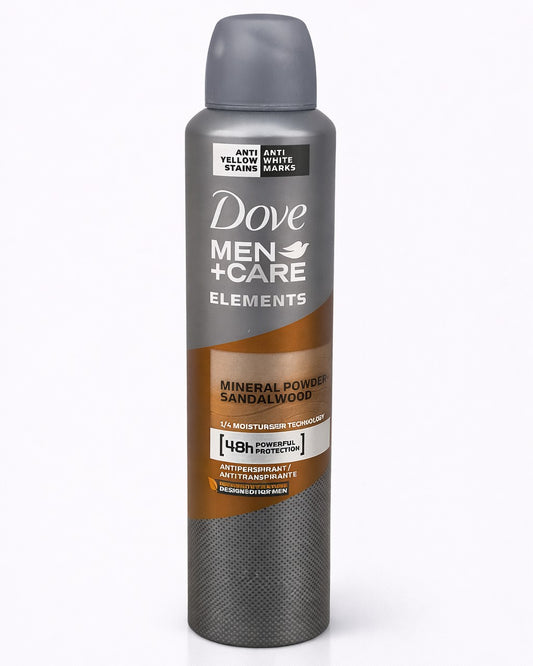 Dove Men+Care Elements Mineral Powder Sandalwood – (Ref : DAT06) Anti-Transpirant Spray – 250ml