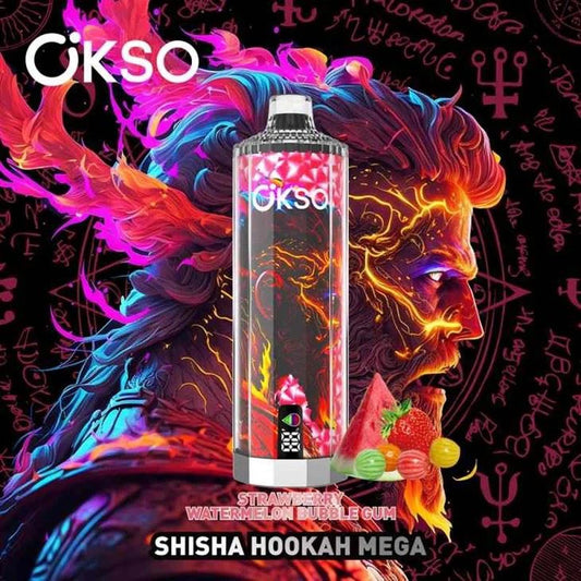 50k Puffs Okso : Fraise Pastèque Bubble Gum / Strawberry Watermelon Bubble Gum