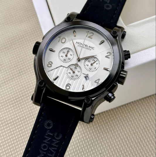 Montre Montblanc (Ref MM029 bracelet en cuir Noir)